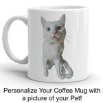 Load image into Gallery viewer, Personalized Pet Coffee Mug -Picture of your pet on the front, on the back it says You&#39;ll Never walk alone because I&#39;ll always be with you - signed your pets name piccadillycottage.com  
