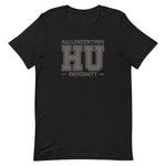 Load image into Gallery viewer, Picture of our Halloweentown University T-Shirt. This tee is available in more sizes and colors. Pictured in Heather Black
