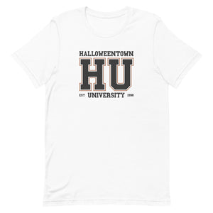 Picture of our Halloweentown University T-Shirt.  This tee is available in more sizes and colors. Pictured in White